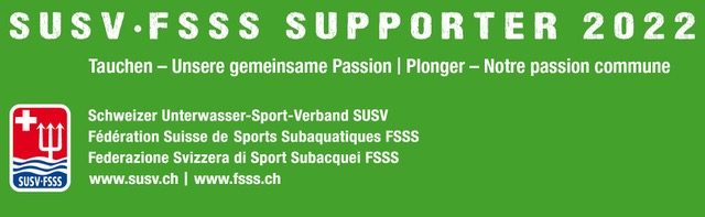 Drysuit Express ist Supporter von Schweizerischer Unterwasser-Sport-Verband SUSV